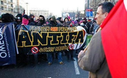 Lewackie bojówki 11 listopada w Warszawie