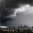 Ciemne chmury nad dzielnicą banków we Frankfurcie