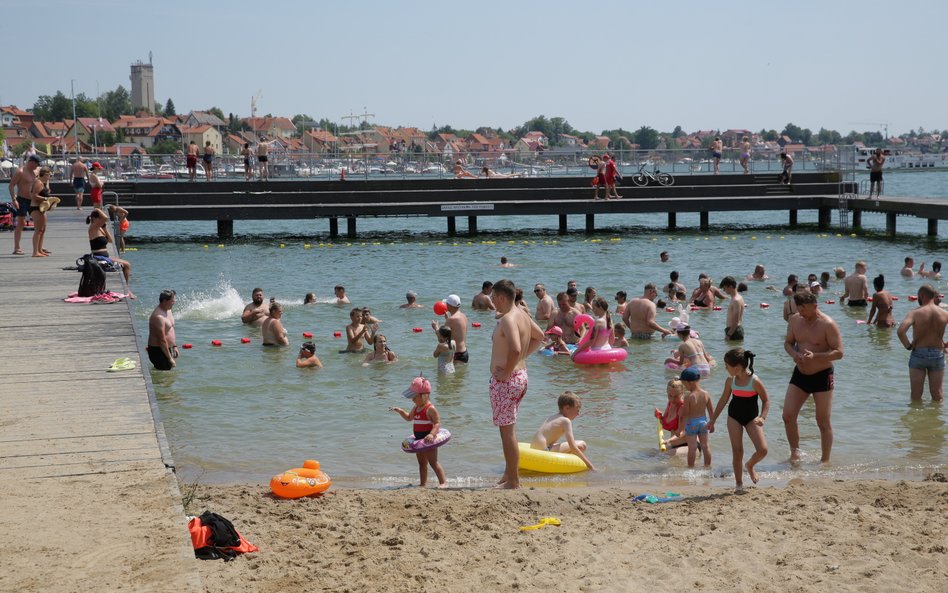 Plaża miejska w Mikołajkach