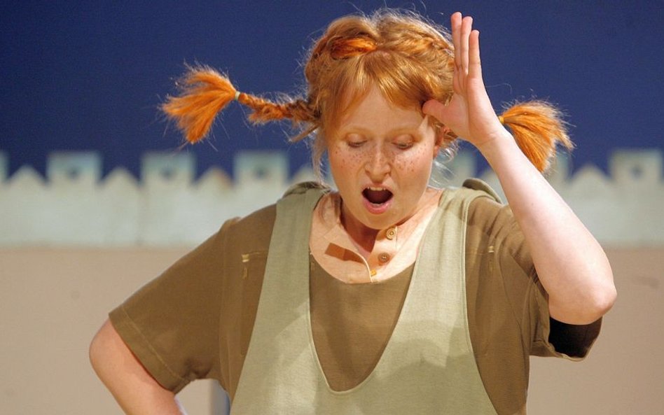 "Pippi Pończoszanka" w Teatrze Dramatycznym w 2007 roku. W tytułowej roli Dominika Kluźniak