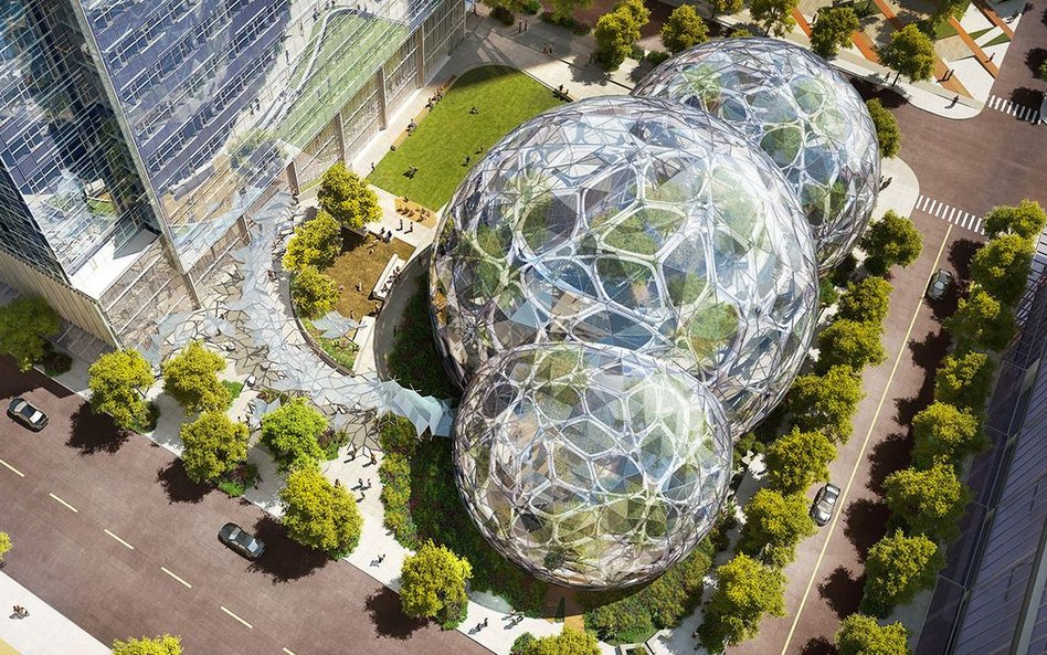 Amazon Biosphere w centrum Seattle, Proj. NBBJ