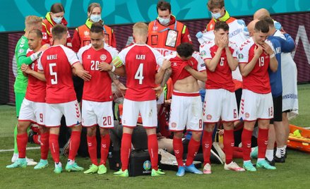 Euro 2020: Christian Eriksen reanimowany, mecz przerwany