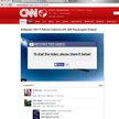 Spreparowana strona udająca portal CNN. Wideo ma przedstawiać ostatnie chwile lotu MH17. Jednak aby 