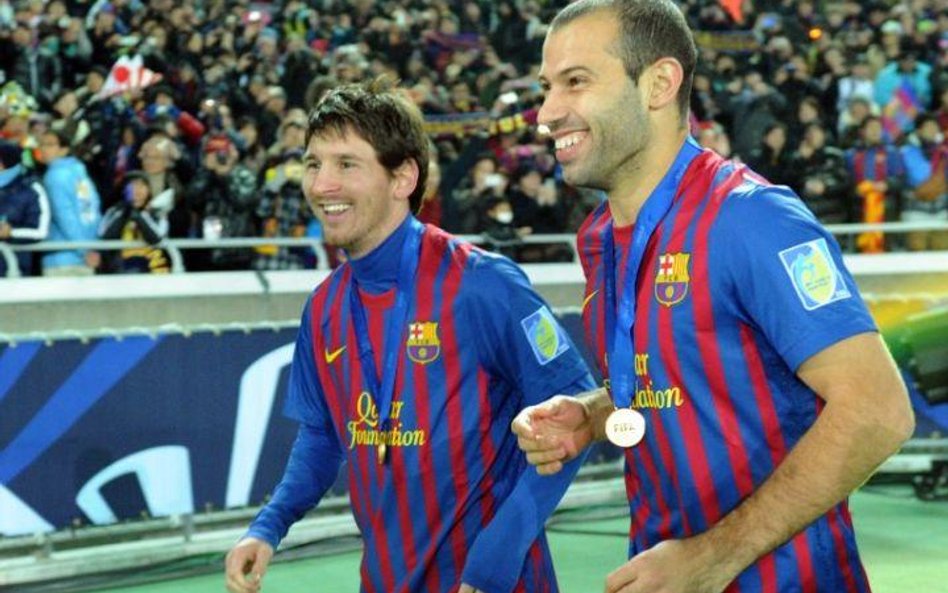 Lionel Messi i Javier Mascherano, obaj FC Barcelona