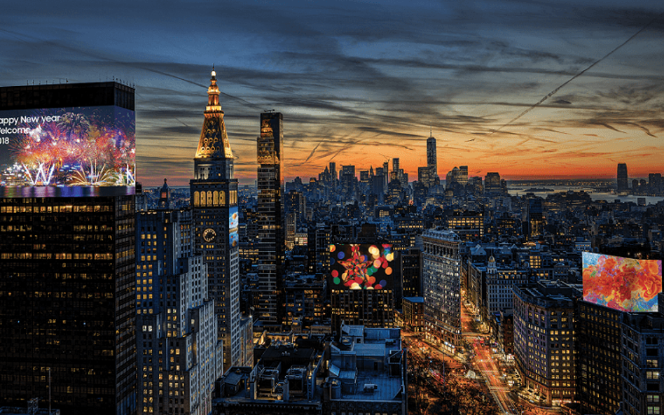 Imponujący ekran na Times Square. Pokaz możliwości technologii LED