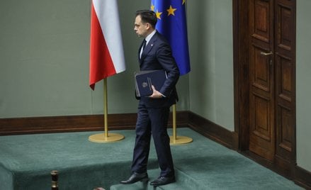 Minister finansów i gospodarki Andrzej Domański w Sejmie