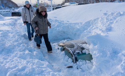 Największe opady śniegu w ciągu ostatnich 30 lat odnotowano na Półwyspie Kamczackim w Rosji