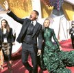 Will Smith i Jada Pinket-Smith na czerwonym dywanie przed 94. galą wręczenia Oscarów w 2022 r. To na