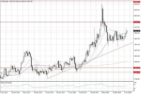 Notowania złota – dane dzienne