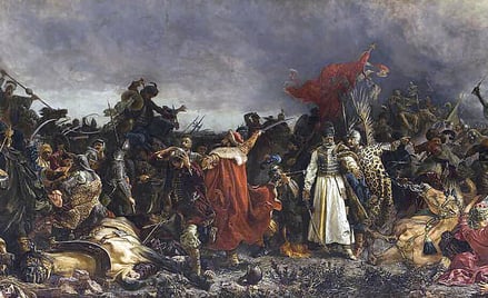 „Bitwa pod Cecorą, 1620 r.” – obraz olejny Witolda Piwnickiego z 1878 r.