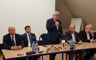 Kalisz: Przepychanki na spotkaniu z Ryszardem Czarneckim
