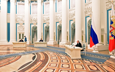 Władimir Putin w czasie posiedzenia Rady Bezpieczeństwa Federacji Rosyjskiej
