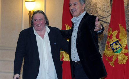 Depardieu z Milo Djukanovicem