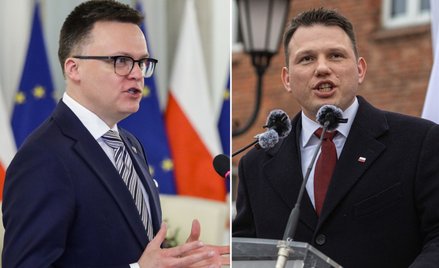 Szymon Hołownia i Sławomir Mentzen