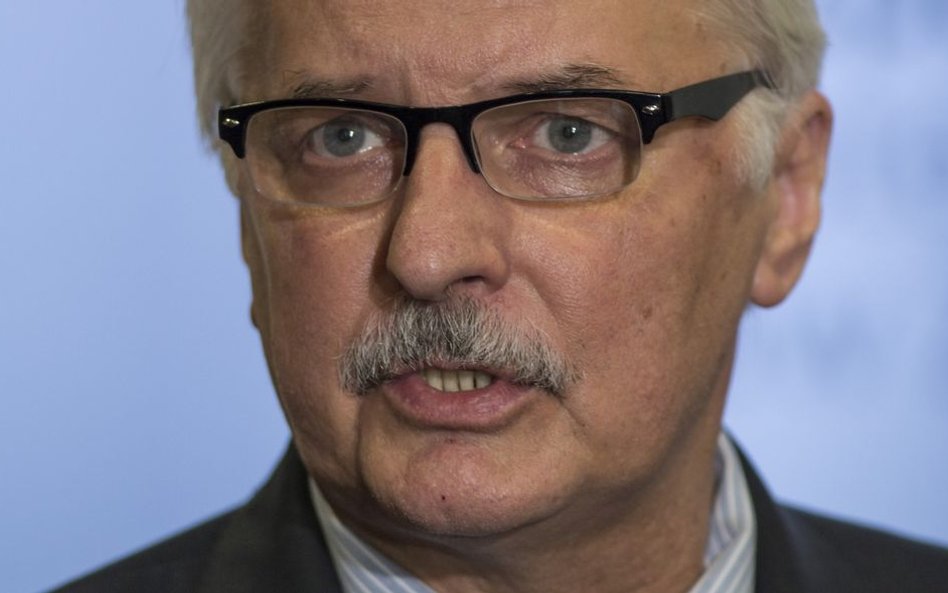 Minister spraw zagranicznych Witold Waszczykowski