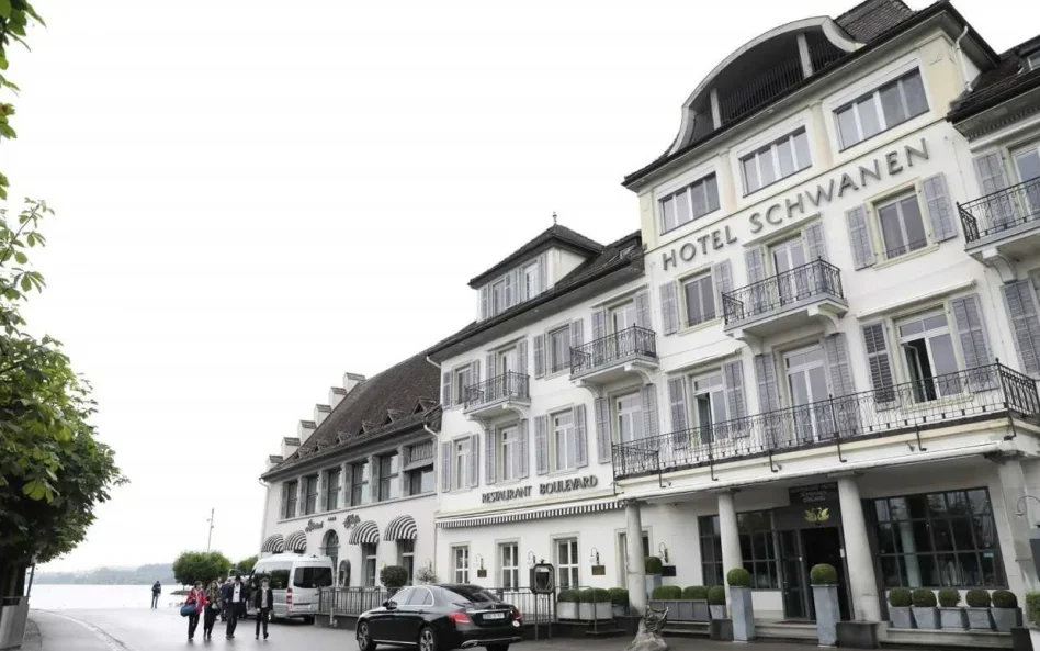 Hotel w Schwanen, w którym miało się mieścić Muzeum Polskie założone w 1870 r. w Szwajcarii.