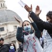 Protest przeciwników szczepień w Rzymie