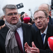 Politycy PiS Mariusz Kamiński i Maciej Wąsik przed Sejmem