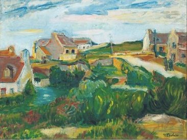 Pejzaż Henryka Epsteina wystawiono z ceną 50 tys. zł.