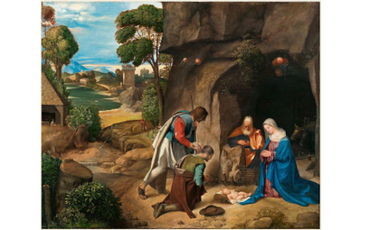Giorgione „Adoracja pasterzy” (1505–1510)
