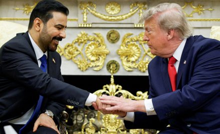 Premier Iraku Ali al-Zaidi w czasie spotkania z Donaldem Trumpem w Białym Domu