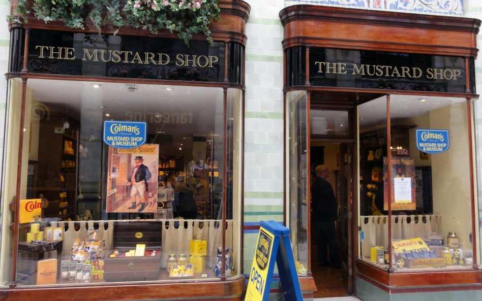 Sklep i muzeum musztardy Colman's w Norwich