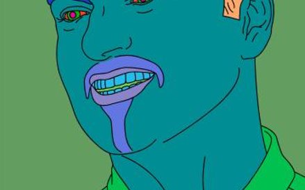 Portret piosenkarza autorstwa Michaela Craig-Martina