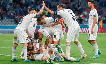 Włosi mieli powody do radości podczas wygranego 2:1 ćwierćfinałowego meczu z Belgią. Było to jedno z