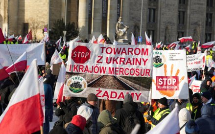Protest polskich rolników w Warszawie, 9 stycznia
