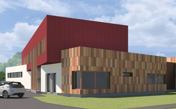 Wizualizacja żłobka przy ul. Kobiałka