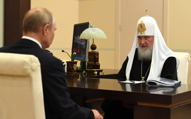 Cyryl I, patriarcha Moskwy, na spotkaniu z Władimirem Putinem