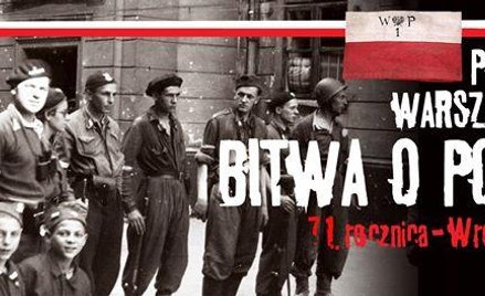 Plakat zapowiadający obchody 71.rocznicy wybuchu Powstania Warszawskiego we Wrocławiu