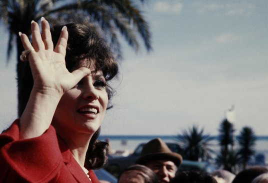 Gina Lollobrigida w Nicei, 1980 rok