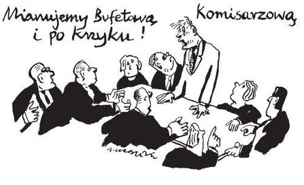 Komentarz rysunkowy. Mianujemy Bufetową Komisarzową