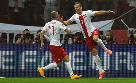 Arkadiusz Milik po zdobyciu pierwszego gola w Warszawie. Bis we Frankfurcie mile widziany
