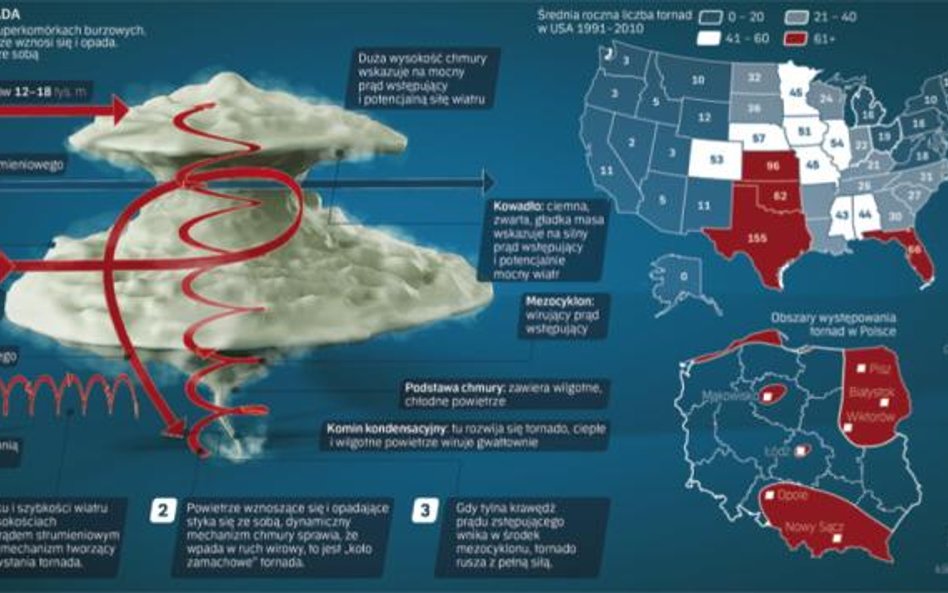 Meteorolodzy uważają tornada za najbardziej gwałtowne zjawiska atmosferyczne na naszej planecie. Na 