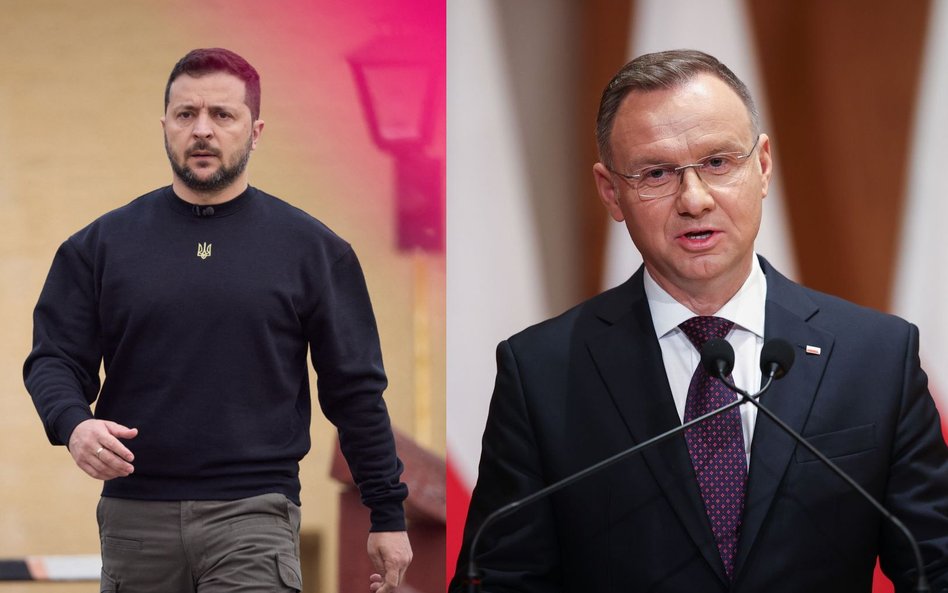 Wołodymyr Zełenski i Andrzej Duda