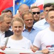 Donald Tusk wsparł Koalicję Europejską podczas marszu