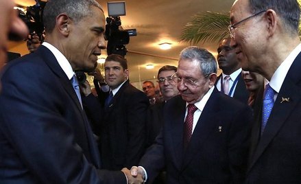 Lody zostały złamane: Barack Obama i Raul Castro, Panama, 11.04.2015