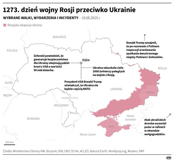 Tak wyglądała sytuacja na froncie w 1273 dniu wojny