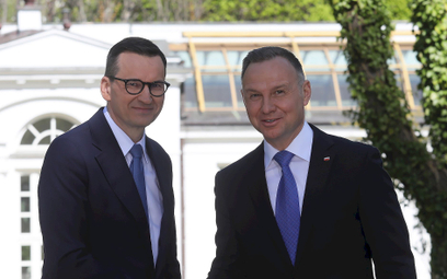 Prezydent RP Andrzej Duda i premier Mateusz Morawiecki