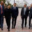 Kanclerz Niemiec Friedrich Merz, prezydent Francji Emmanuel Macron, prezydent Ukrainy Wołodymyr Zełe