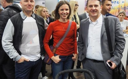 Nie obyło się bez spotkań towarzysko-zawodowych. Na zdjęciu Jakub Puchałka odpowiedzialny m.in. za k