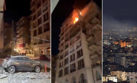 W nocy Izrael zbombardował Bejrut