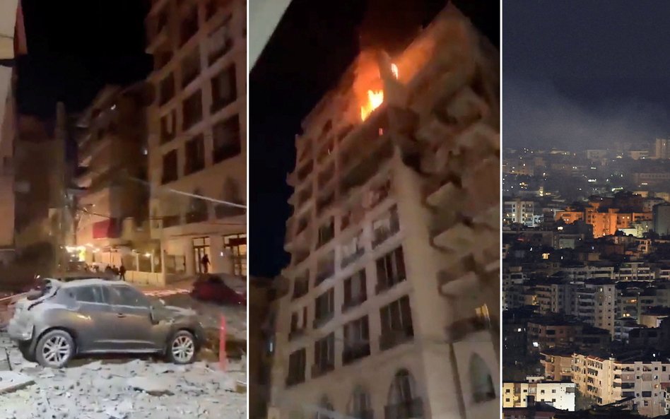 W nocy Izrael zbombardował Bejrut