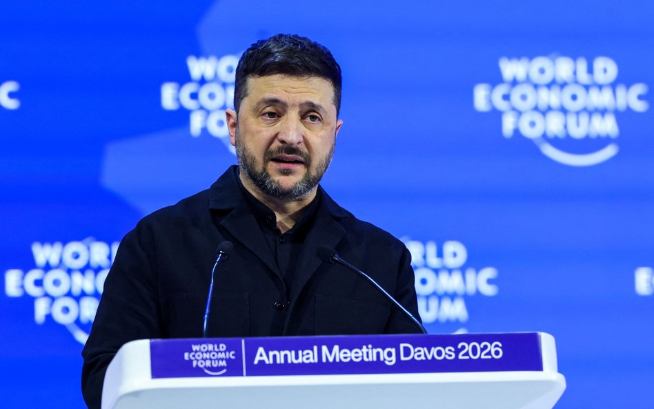 Wołodymyr Zełenski w Davos