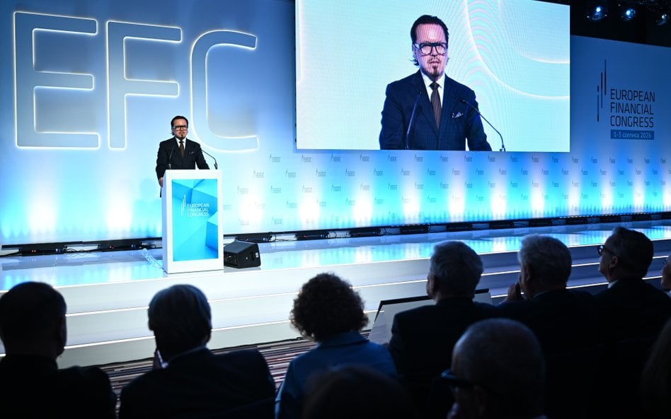 Minister aktywów państwowych Wojciech Balczun na XVI Europejskim Kongresie Finansowym organizowanym 