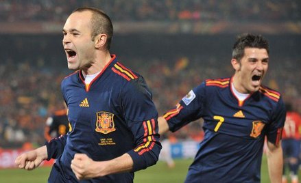 Strzelcy bramek dla Hiszpanii - Andres Iniesta i David Villa