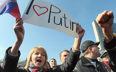Donieck – sobotni wiec zwolenników bliskich więzi z Rosją