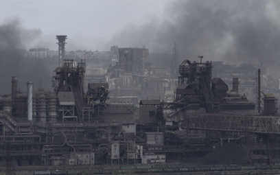 Zakłady Azowstal w Mariupolu, fotografia z 10 maja
